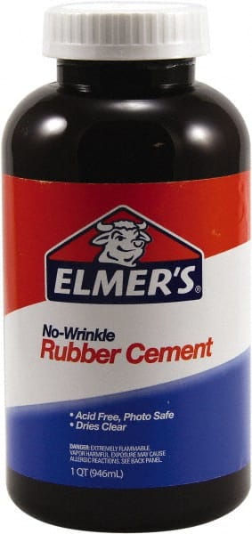 Elmer's No-Wrinkle Rubber Cement Glue 4oz