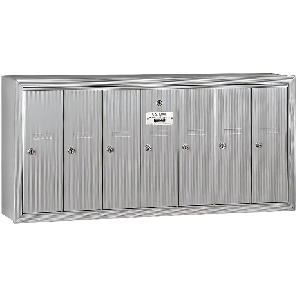 Salsbury Industries Mailboxes: Mount Type: Surface; Lockable: Yes; Material: Aluminum; Color: Aluminum | Part #3507ASU