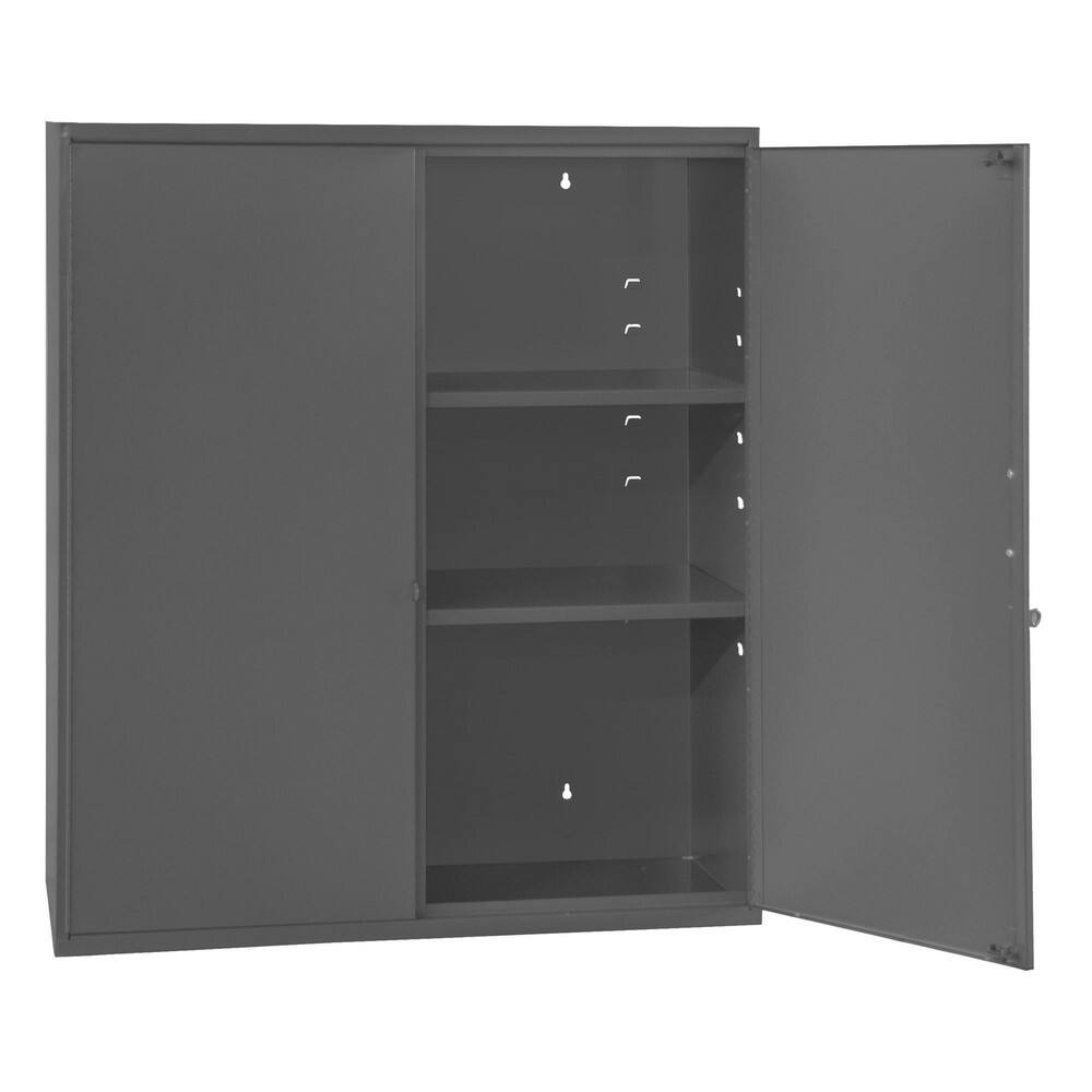 Locking Steel Storage Cabinet: 26-5/8" Wide, 11-7/8" Deep, 30" High