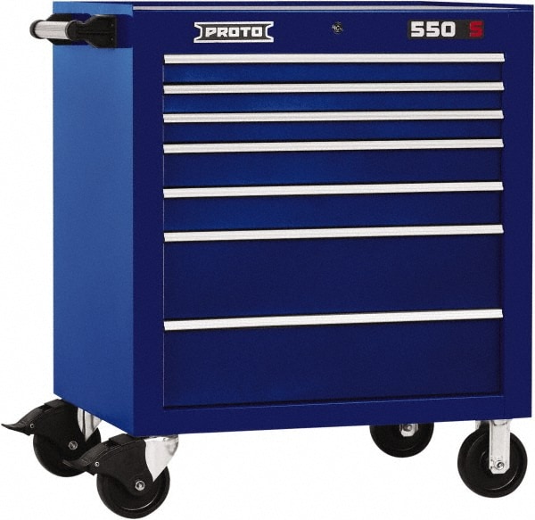 PROTO J553441-7BL Steel Tool Roller Cabinet: 7 Drawers Image