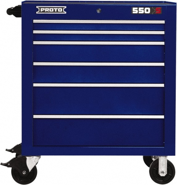 PROTO J553441-6BL Steel Tool Roller Cabinet: 6 Drawers Image