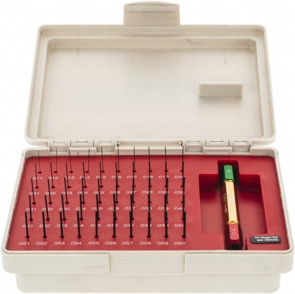 SPI 22-170-5 Class ZZ Plug Gage Set: 0.011 to 0.06" Range, 50 Pc Image