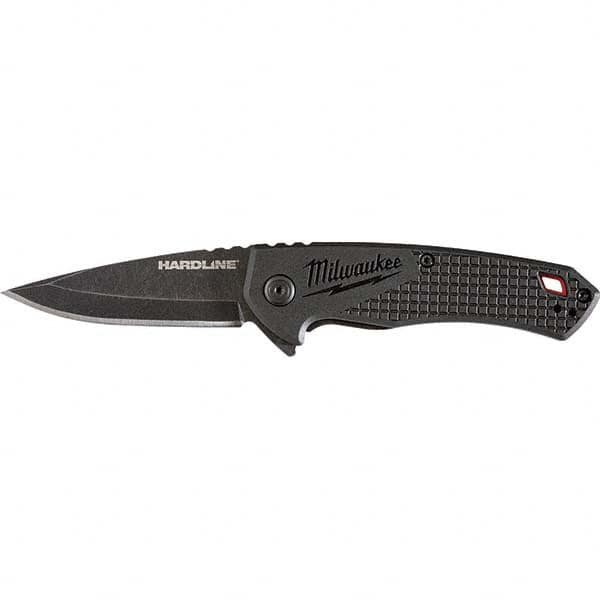 Milwaukee Tool - Fixed Blade Knives; Blade Type: Smooth; Blade Material:  AUS-8 Stainless Steel; Features: Multi-Position Sheath; Lanyard Hole;  Ultimate Durability; Overmolded Handle for Secure Grip; Full Tang Design;  Multi-Position Sheath for