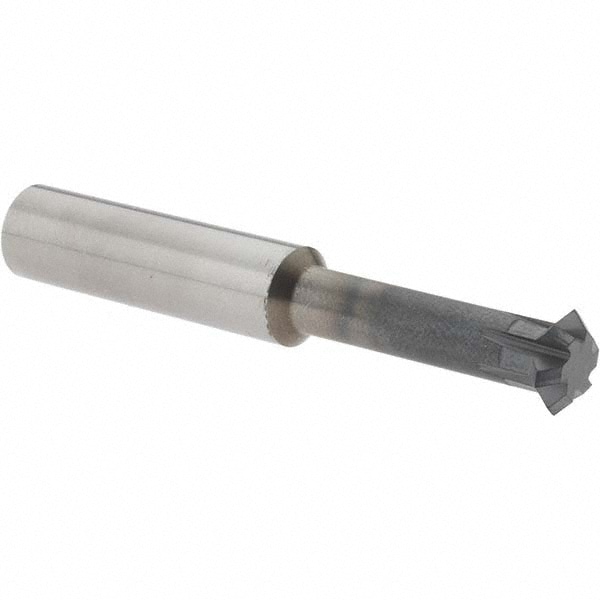 Accupro 37854726 Double Angle Milling Cutter: 90 °, 3/8" Cut Dia, 1/8" Cut Width, 3/8" Shank Dia, Solid Carbide 