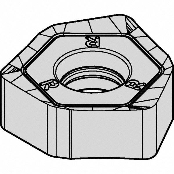 Kennametal 6165863 XNGJ43ANENLD3W KCSM40 Carbide Milling Insert Image