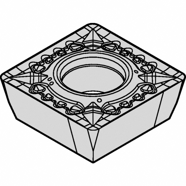 Milling Insert: SDET1204PDSRGB, KCSM40, Solid Carbide