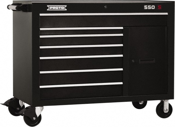 PROTO J555041-7BK-1S Workstation Mobile Work Center: 25-1/4" OAD, 7 Drawer Image