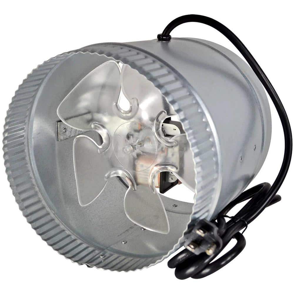 Suncourt DB208C 8" Diam, 0.45 Amp, 120 Volt Duct Fan 
