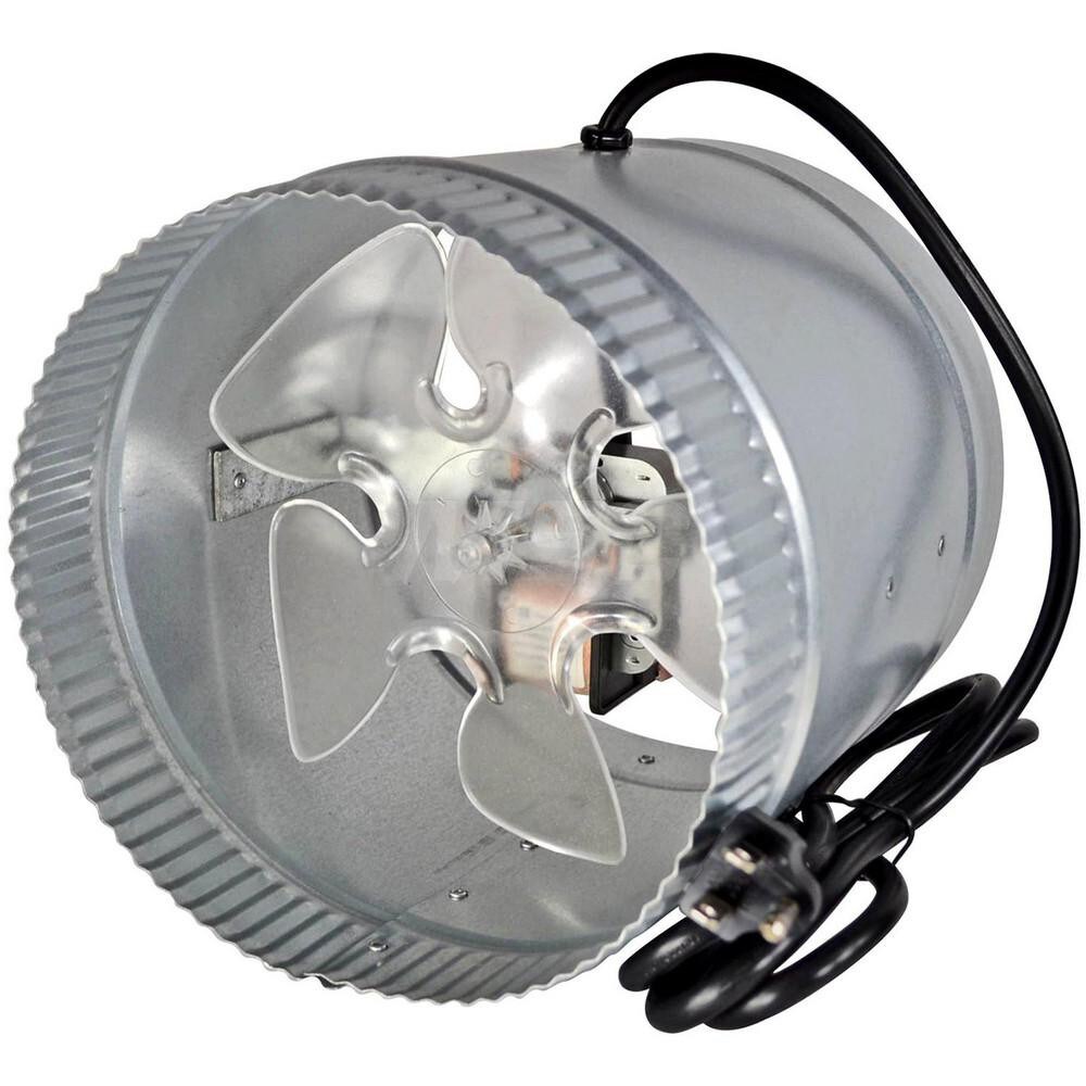 8" Diam, 0.45 Amp, 120 Volt Duct Fan