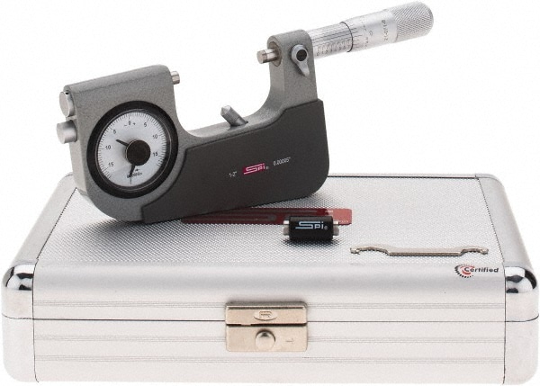 SPI MS160712144 Mechanical Outside Micrometer: 2" Range, 0.00005" Graduation Image