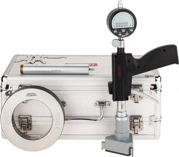 Electronic Bore Gage: 3 to 3-1/2" Measuring Range, 0.000200" Accuracy, 0.0001" Resolution