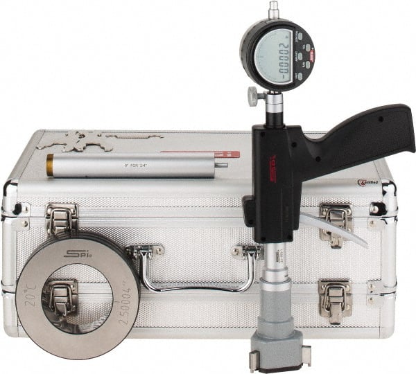Electronic Bore Gage: 2 to 2-1/2" Measuring Range, 0.000200" Accuracy, 0.0001" Resolution