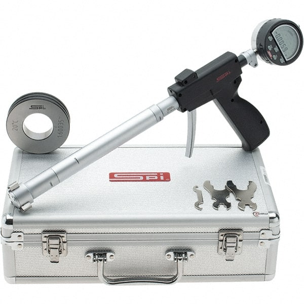 SPI CMS160712057 Electronic Bore Gage: 1.2 to 1.6" Measuring Range, 0.000160" Accuracy, 0.0001" Resolution 