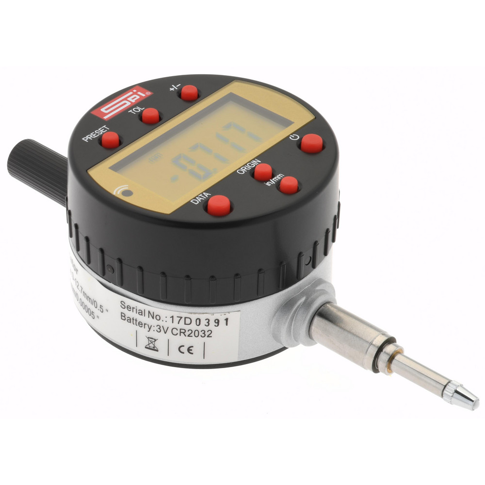 SPI Electronic Drop Indicator 1/2" Max, 0.000160 in Accuracy MSC Direct