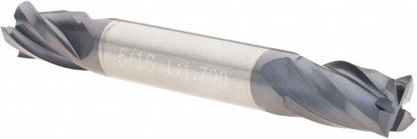 Square End Mill: 4 Flutes, Solid Carbide