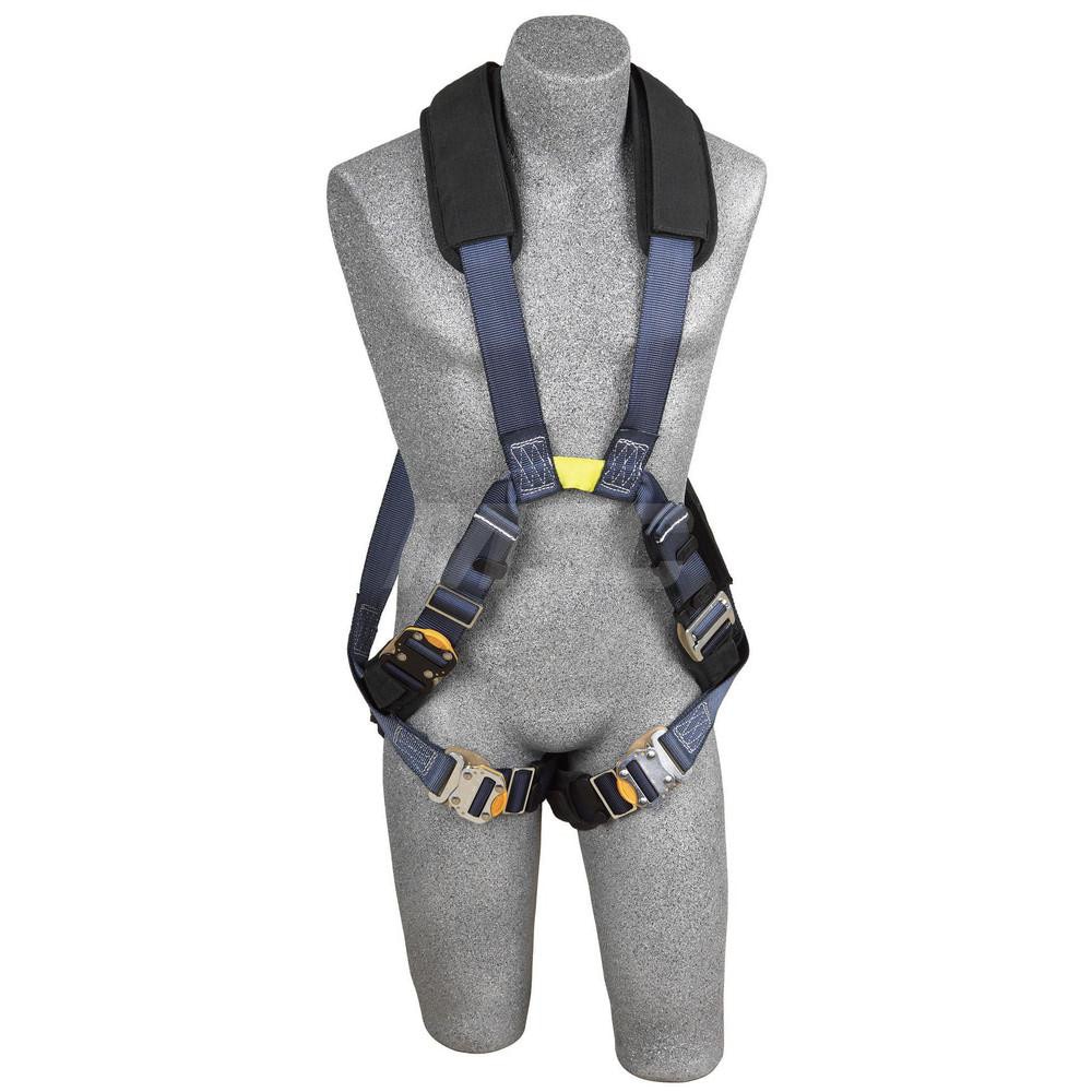 Fall Protection Harnesses: 310 Lb, Construction Style, Size Large, For Cross-Over, Nylon, Back