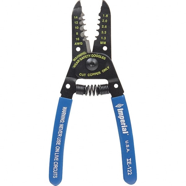 Imperial IE-122 Wire Stripper: 8 AWG to 16 AWG Max Capacity 