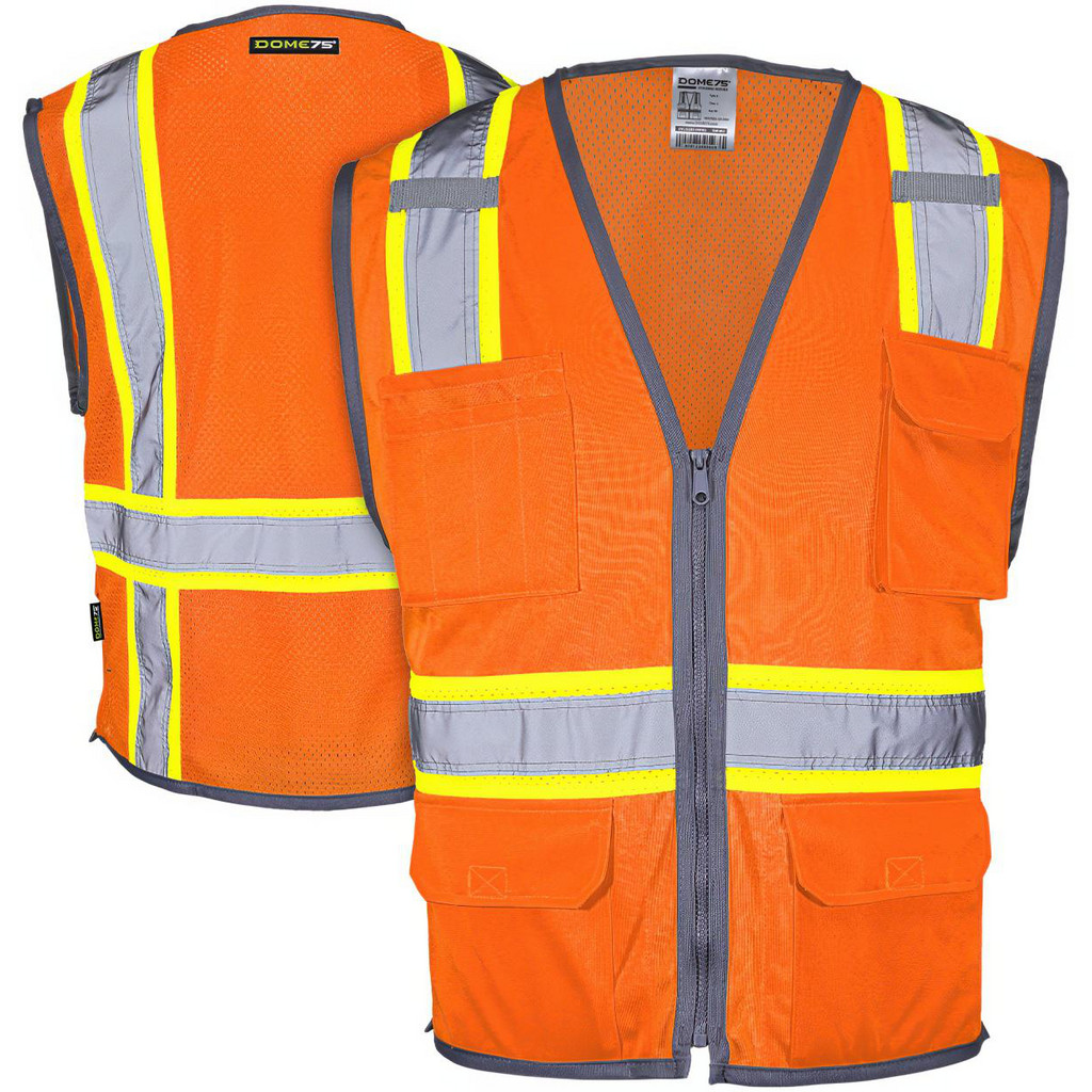 Dome75 - High Visibility Vest: 2X-Large/3X-Large, General Purpose Vest ...
