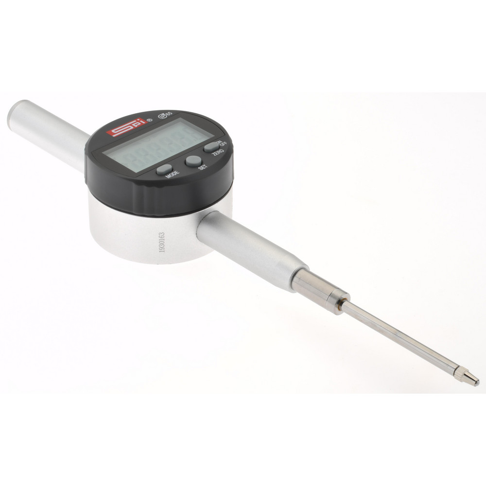 SPI Digital Electronic Drop Indicator 2" Max, 0.001200 in & 0.0200 mm Accuracy, Center Lug