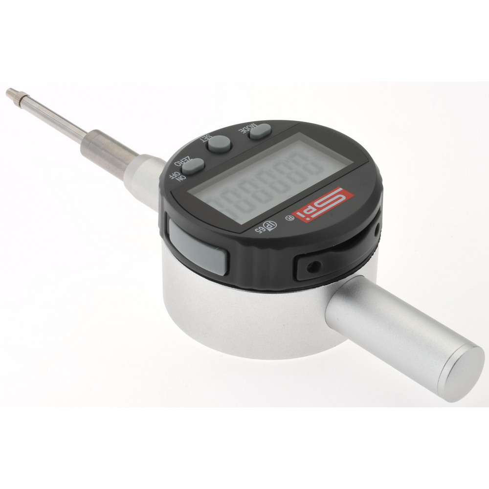 SPI Digital Electronic Drop Indicator 1" Max, 0.000200 in & 0.0050 mm Accuracy, Center Lug