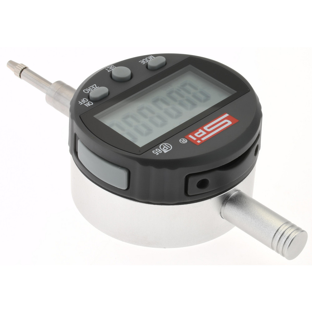 SPI Digital Electronic Drop Indicator 1/2" Max, 0.000160 in & 0.0040 mm Accuracy, Center Lug