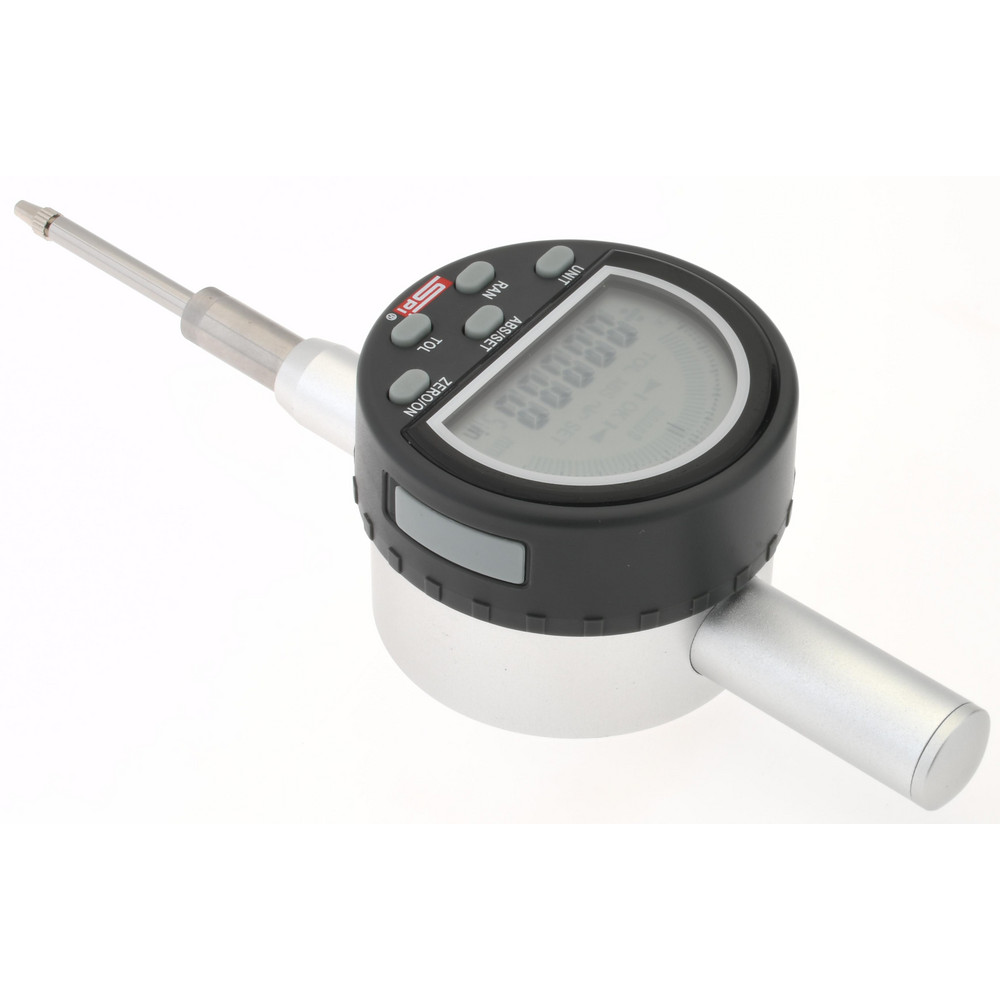 SPI Digital Electronic Drop Indicator 1" Max, 0.000600 in & 0.0150 mm Accuracy, Center Lug