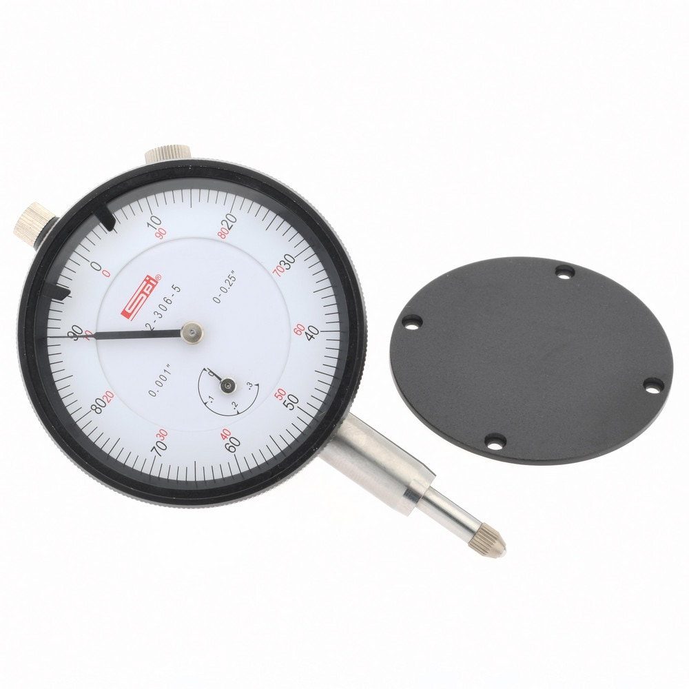 SPI CMS160725109 1/4" Range, 0-100 Dial Reading, 0.001" Graduation Dial Drop Indicator Image