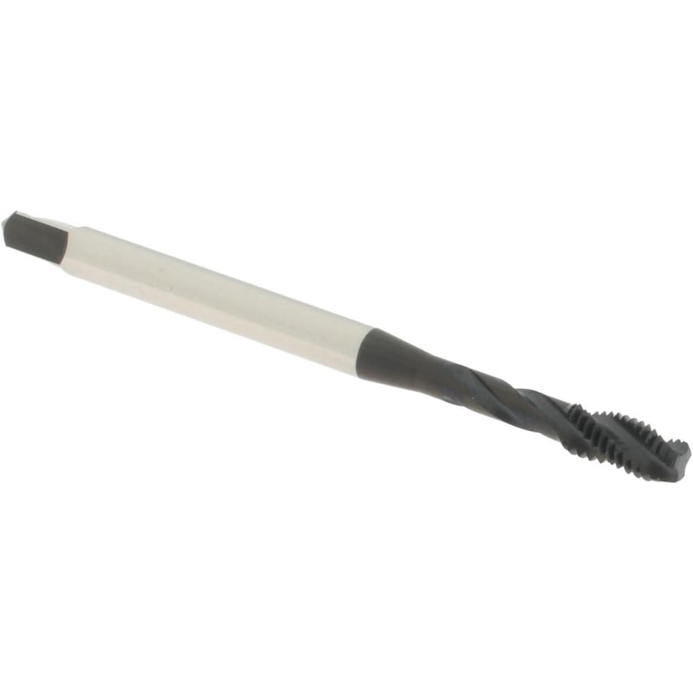 Accupro T1697224 Spiral Flute Tap: M3.50 x 0.60, Modified Bottoming, 6H Class of Fit, Vanadium High Speed Steel, Oxide Finish 