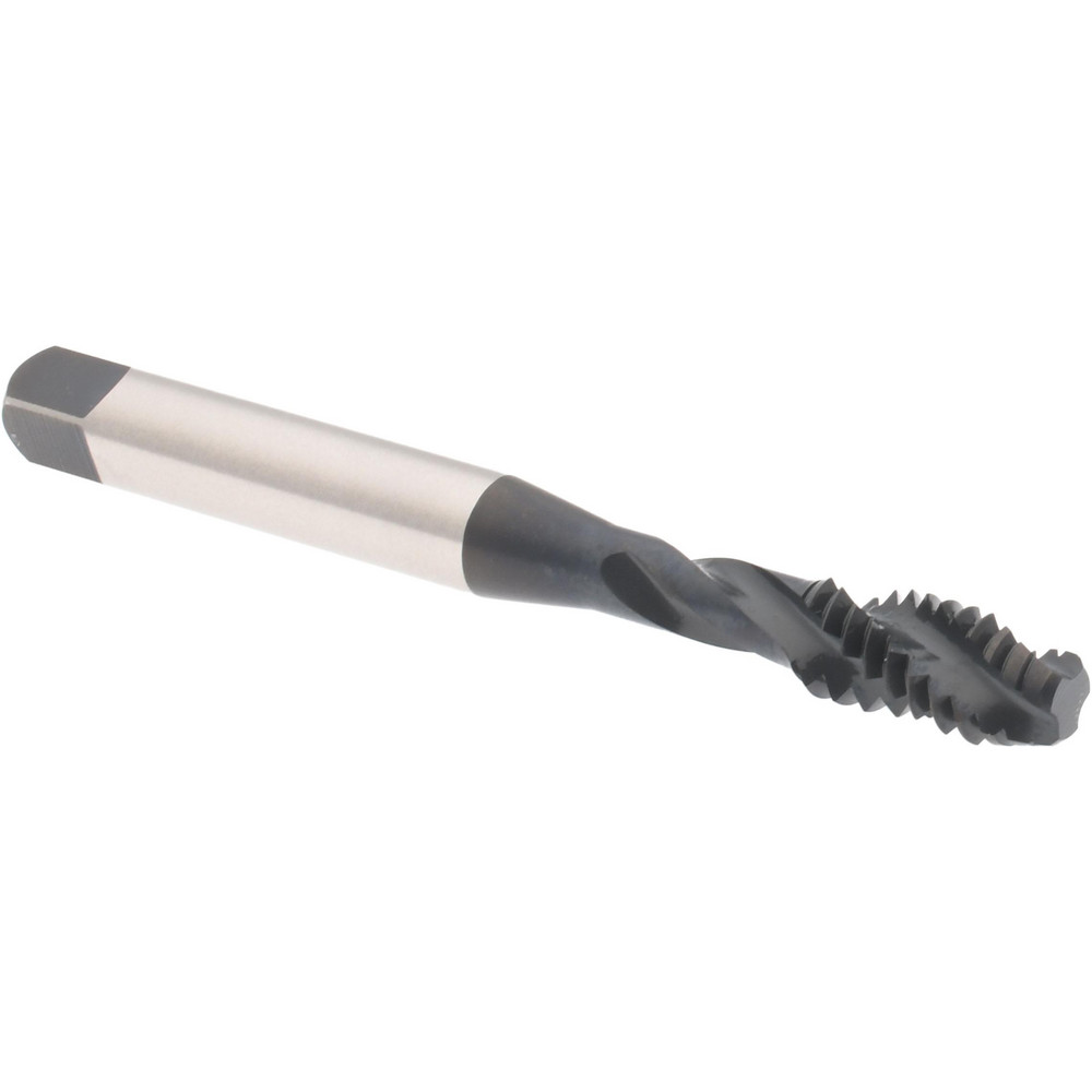 Spiral Flute Tap: 1/4-20, 3 Flute, Bottoming, 2B Class of Fit, Vanadium High Speed Steel, Oxide Finish