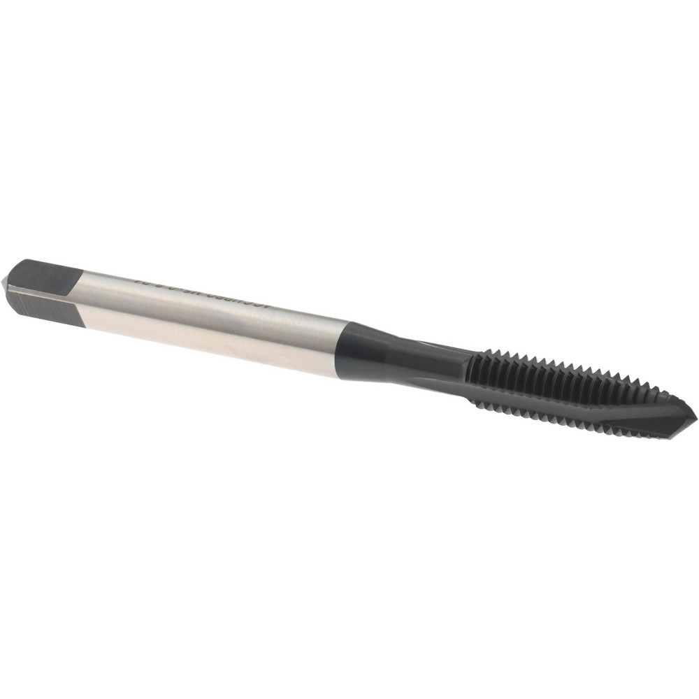 Spiral Point Tap: M5 x 0.8, 3 Flutes, Plug, 6H, Vanadium High Speed Steel, Oxide Finish