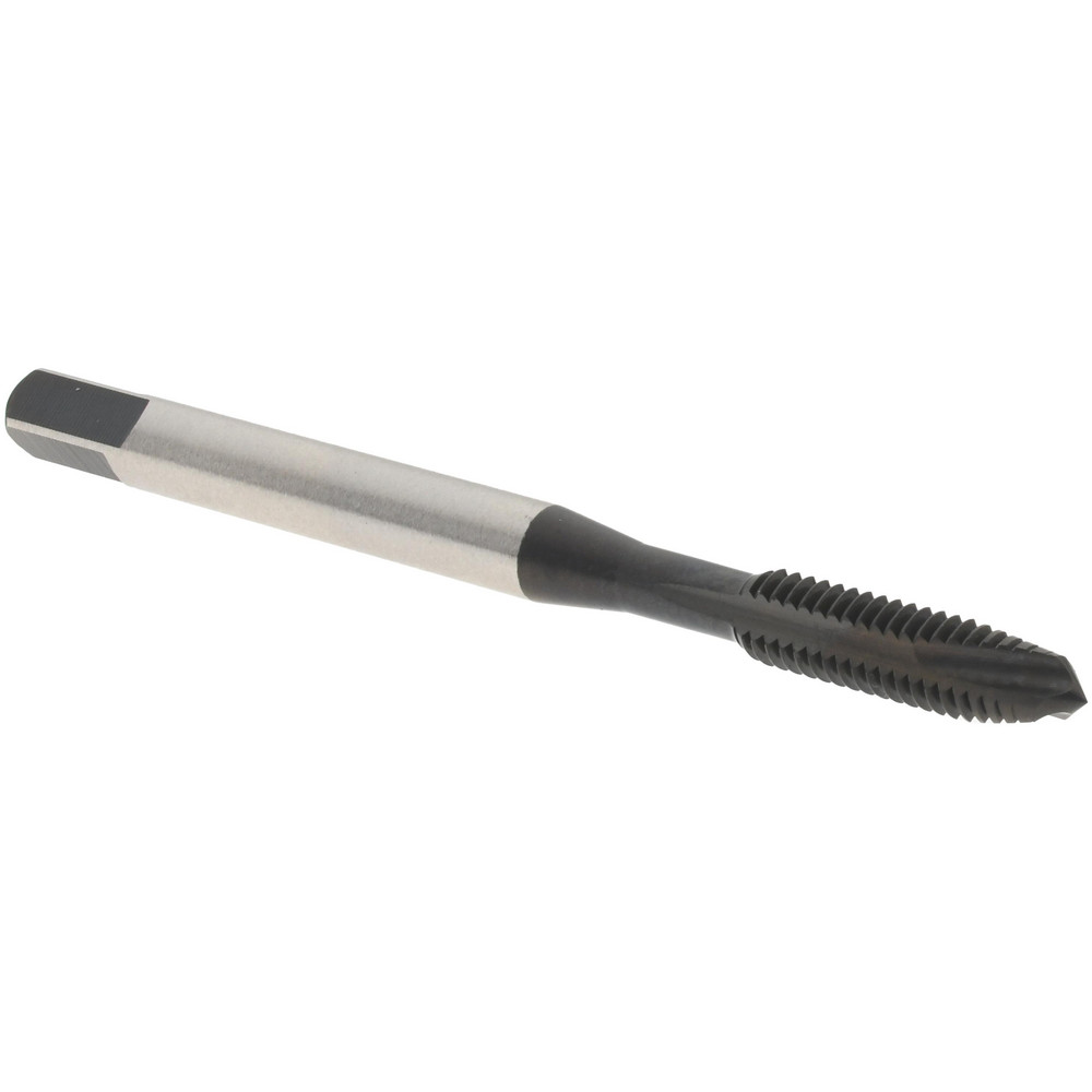Spiral Point Tap: M4x0.70, 3 Flutes, Plug, 6H Class of Fit, Vanadium High Speed Steel, Oxide Coated