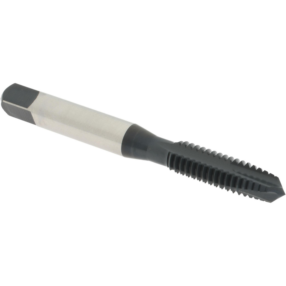 Spiral Point Tap: 5/16-18, 3 Flutes, Plug, 2/3B, Vanadium High Speed Steel, Oxide Finish