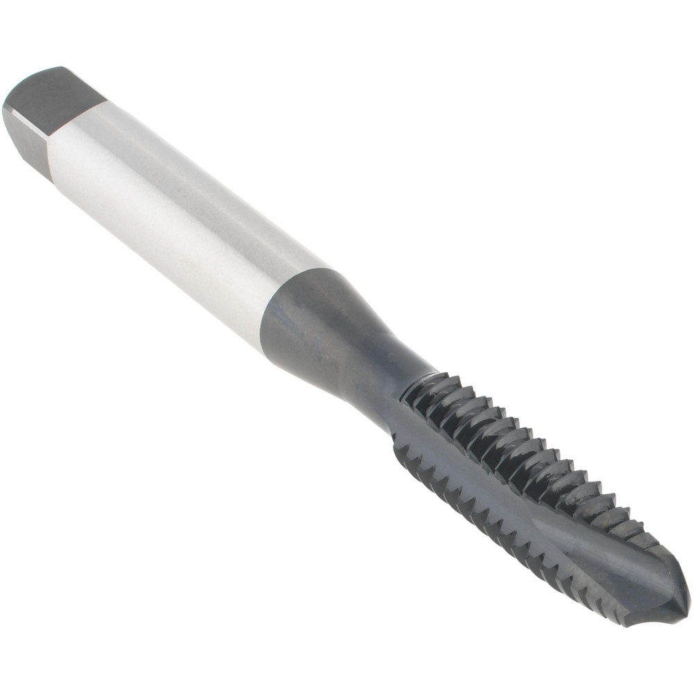 Spiral Point Tap: 1/4-20, 3 Flutes, Plug, 2B, Vanadium High Speed Steel, Oxide Finish