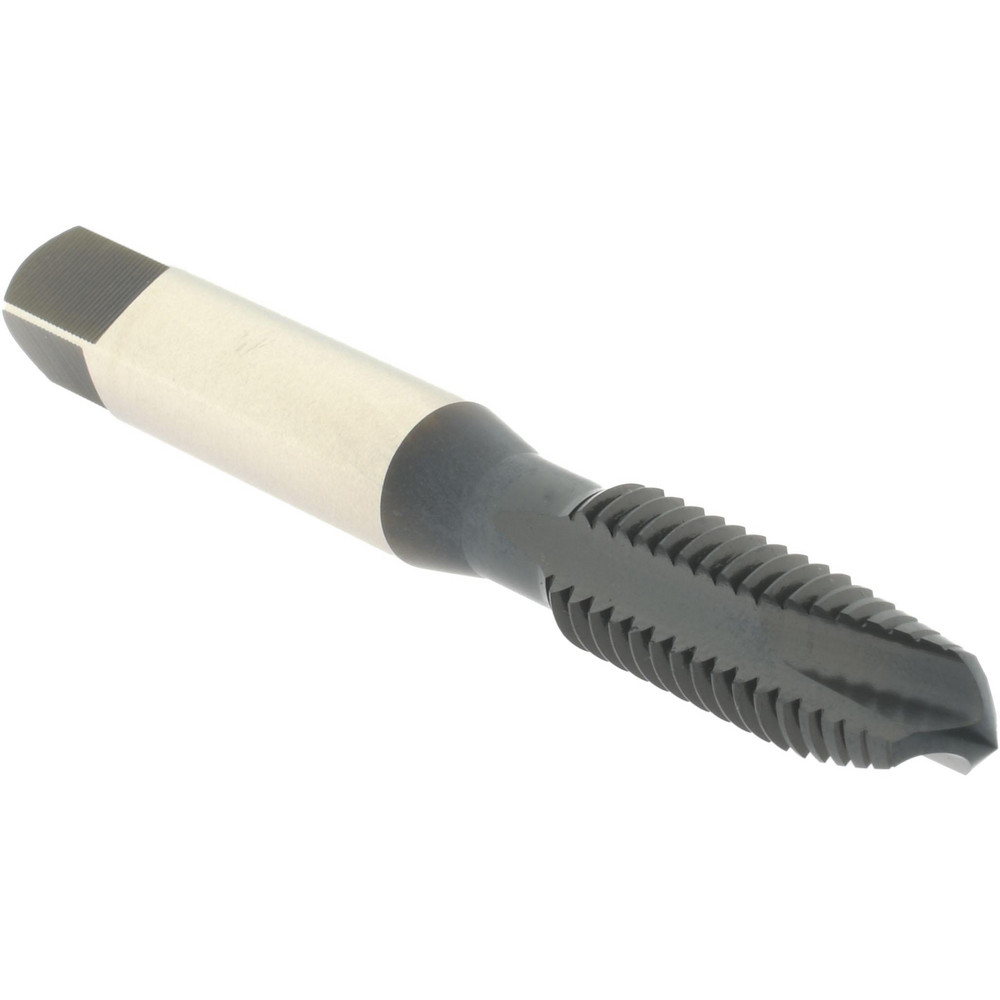 Spiral Point Tap: 3/8-16, 3 Flutes, Plug, 2B, Vanadium High Speed Steel, Oxide Finish