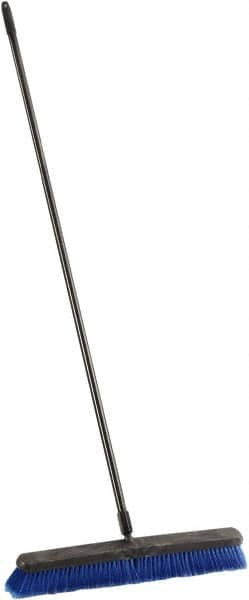 AMES TRUE TEMPER 260 Push Broom: 24" Wide, Polyester Bristle 