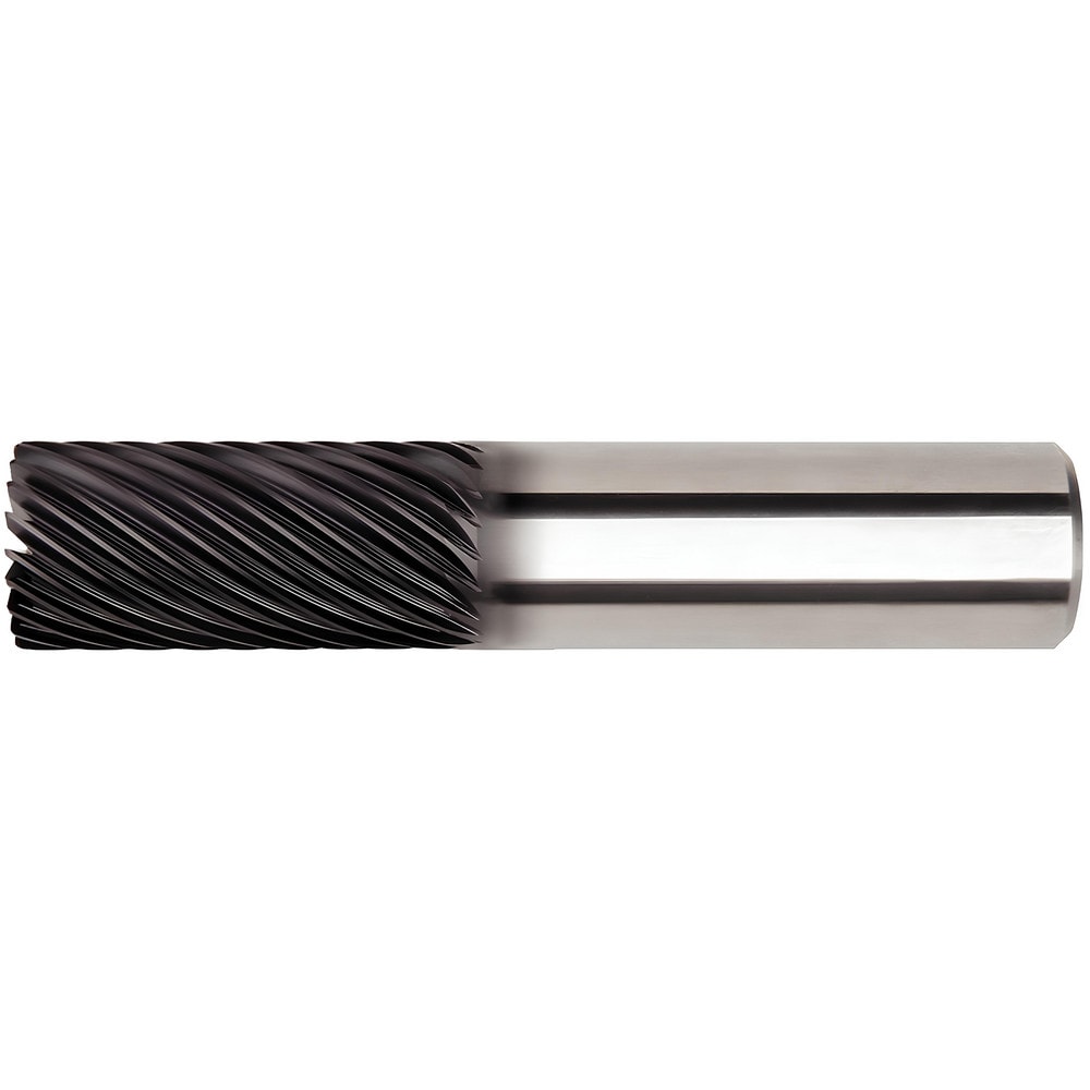 Corner Radius End Mill: 1" LOC, 0.76 mm Radius, 9 Flutes, Solid Carbide