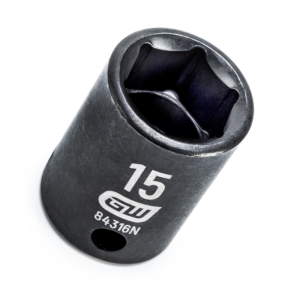 GEARWRENCH Impact Socket 3/8" Drive, 15mm Socket, Hex Drive MSC Industrial Supply Co.