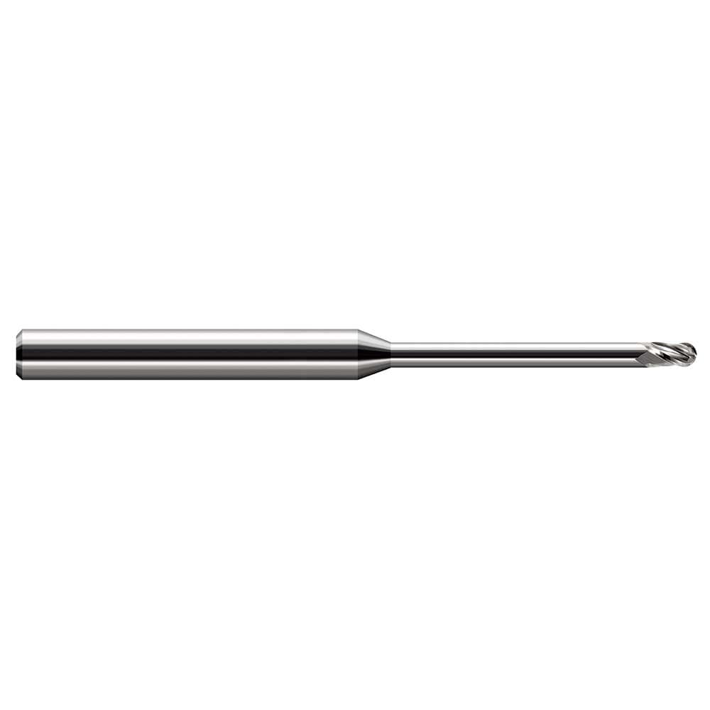 Harvey Tool 14932 Ball End Mill: 0.5" Dia, 0.75" LOC, 4 Flute, Solid Carbide Image