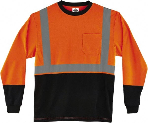 Ergodyne - Size S Hi-Viz Orange High Visibility Long Sleeve T-Shirt ...