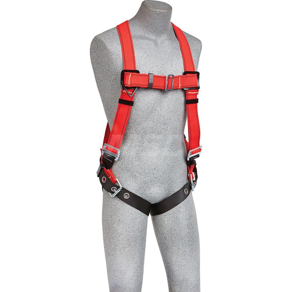 Fall Protection Harnesses: 420 Lb, Vest Style, Size Medium & Large, For General Industry, Kevlar, Back