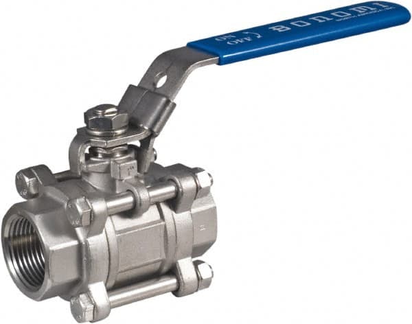 Specification : DN15 Pipe connector Full Port Ball Valve Thread Type Stainless Steel 304 Ball Valve BSPT 1/4 3/8 1/2 3/4 1 1-1/4 2 Piece 