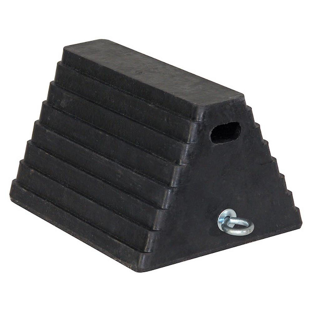 Rubber Wheel Chock: 8" OAL
