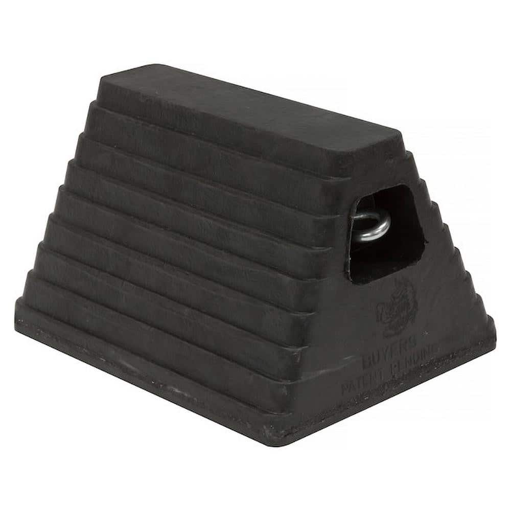 Buyers Products WC6810L Rubber Wheel Chock: 8" OAL 