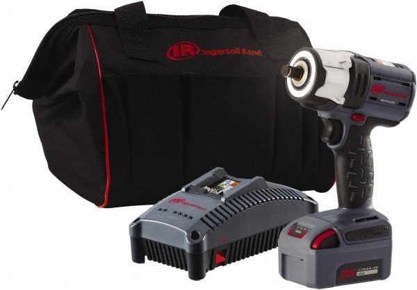 Ingersoll Rand W5152-K12 Cordless Impact Wrench: 20V, 1/2" Drive, 0 to 3,100 BPM, 2,100 RPM 