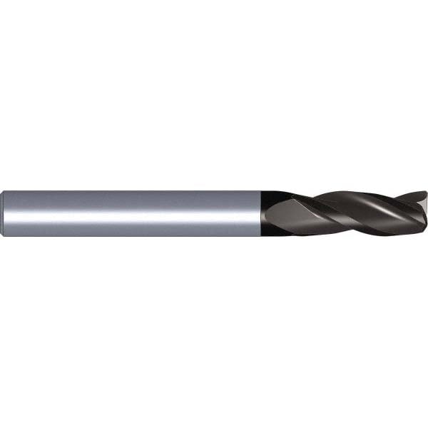 Kennametal 6143975 Square End Mill: 5/8 Dia, 1-1/4 LOC, 5/8 Shank Dia, 3-1/2 OAL, 3 Flutes, Solid Carbide 