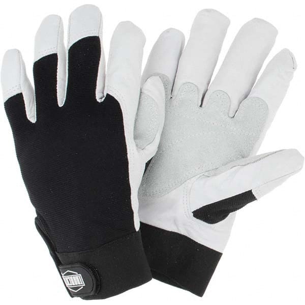 PIP 86552/2XL Welding Gloves: Size 2X-Large, Uncoated, Goatskin Leather, Carpentry, Landscaping Application 