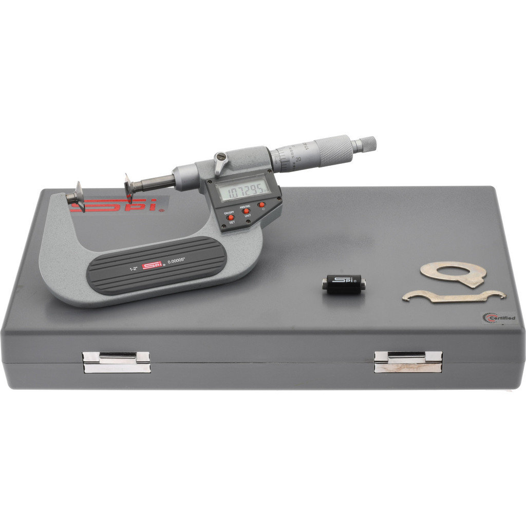 thumbnail image 2 of 1-2 Inch Outside Micrometer – Digital Counter, Ratchet Stop Thimble – 0.0001″ Resolution – Mechanical Read, Unbranded 2 of 2