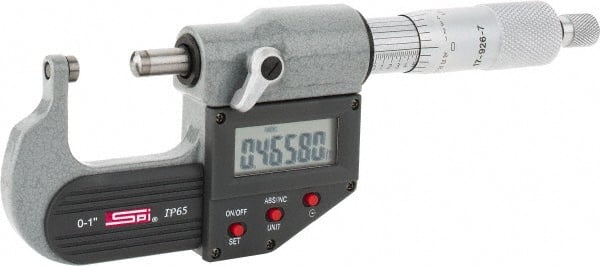 Spi 10-800-1 IP65 0-1/" Quick-Action Electronic Micrometer