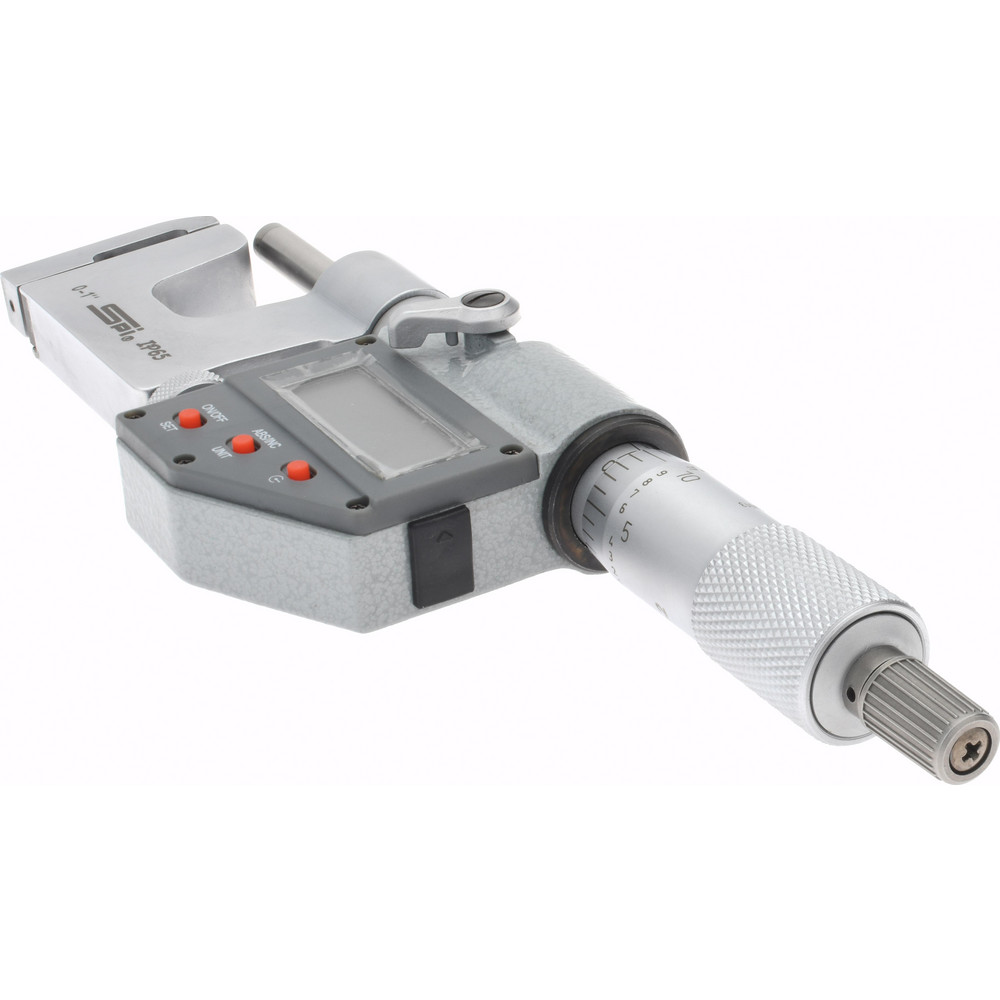 SPI 0 to 1 Inch Range, Carbide Face, Chrome Plated Electronic Multi