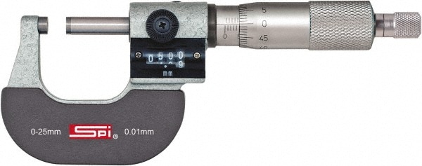 SPI CMS160412010 Mechanical Outside Micrometer: 0.01" Graduation Image